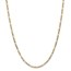 14k Gold 3.5 mm Semi-Solid Figaro Chain Necklace - 20 in.