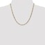 14k Gold 3.5 mm Semi-Solid Figaro Chain Necklace - 20 in.