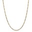 14k Gold 3.5 mm Semi-Solid Figaro Chain Necklace - 24 in.