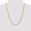 14k Gold 3.5 mm Semi-Solid Figaro Chain Necklace - 24 in.