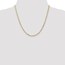 14k Gold 3 mm Open Concave Curb Chain Necklace - 20 in.