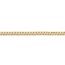 14k Gold 3 mm Open Concave Curb Chain Necklace - 20 in.