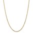 14k Gold 3 mm Open Concave Curb Chain Necklace - 24 in.