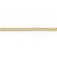 14k Gold 3 mm Open Concave Curb Chain Necklace - 24 in.