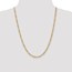 14k Gold 4.40 mm Semi-Solid Figaro Chain Necklace - 24 in.