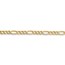 14k Gold 4.40 mm Semi-Solid Figaro Chain Necklace - 24 in.