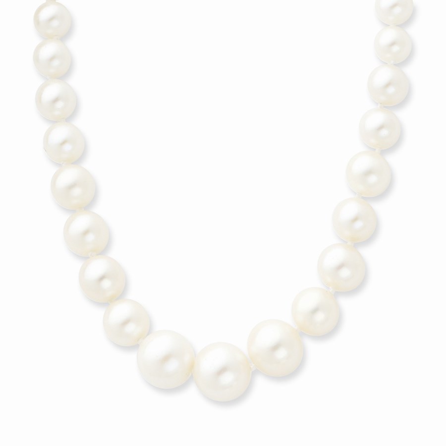 14k Gold 4-9 mm Freshwater Cultured Pearl Necklace