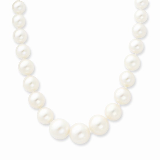 14k Gold 4-9 mm Freshwater Cultured Pearl Necklace 14k Gold 4-9 mm Freshwater Cultured Pearl Necklace