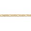 14k Gold 4 mm Flat Figaro Chain Necklace - 20 in.