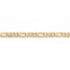 14k Gold 4 mm Flat Figaro Chain Necklace - 22 in.