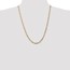 14k Gold 4 mm Flat Figaro Chain Necklace - 24 in.