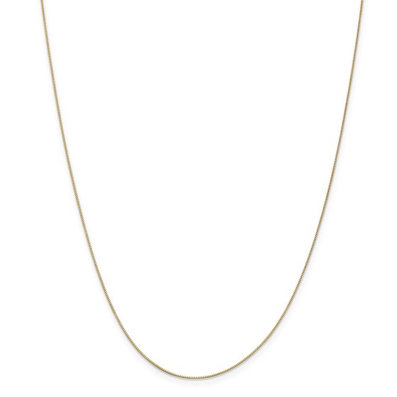 14k Gold .5 mm Box Chain Necklace - 14 in. 14k Gold .5 mm Box Chain Necklace - 14 in.