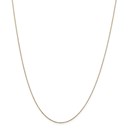 14k Gold .6 mm Solid Diamond-cut Cable Chain Necklace - 20 in.