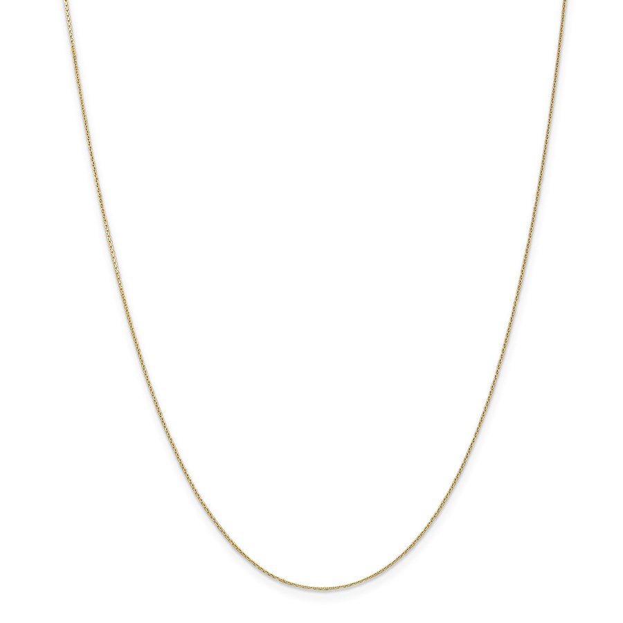 14k Gold .65 mm Diamond-cut Cable Chain Necklace - 16 in.