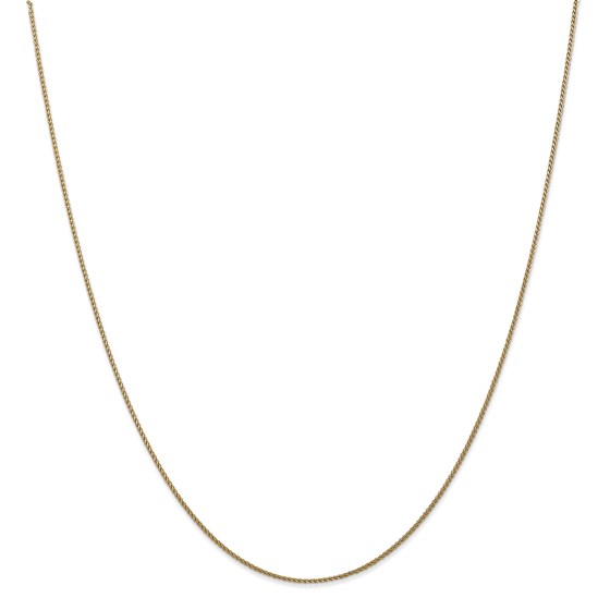 14k Gold .65 mm Solid Diamond-cut Spiga Chain Necklace - 20 in. 14k Gold .65 mm Solid Diamond-cut Spiga Chain Necklace - 20 in.