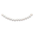 14k Gold 7-8 mm Round Saltwater Akoya Cultured Pearl Necklace