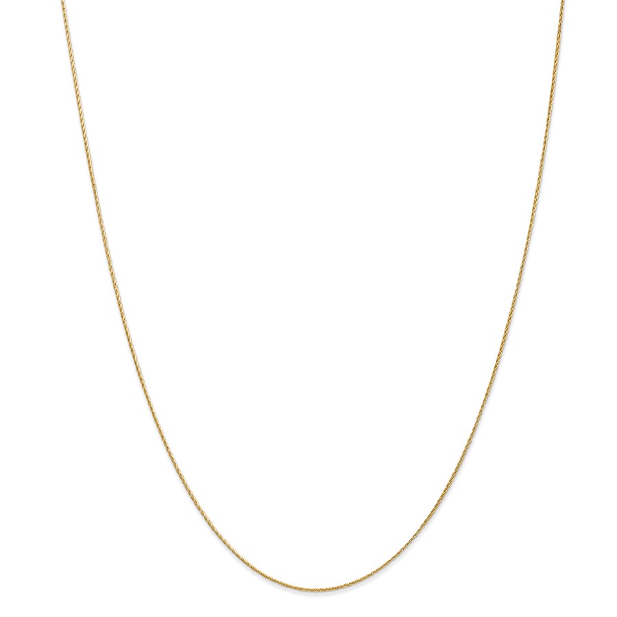 14k Gold .7 mm Baby Parisian Wheat Chain Necklace - 18 in.