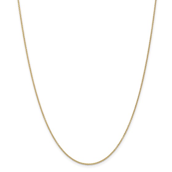 14k Gold .7 mm Cable Chain Necklace - 16 in. 14k Gold .7 mm Cable Chain Necklace - 16 in.