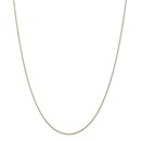 14k Gold .75 mm Solid Polished Cable Chain Necklace - 20 in.