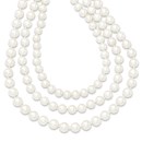 14k Gold 8-9 mm Freshwater Cultured 3-Strand Pearl Necklace