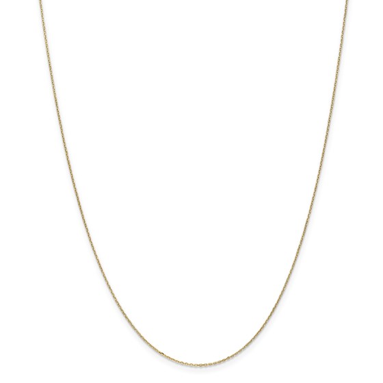 14k Gold .8 mm Diamond-cut Cable Chain Necklace - 20 in. 14k Gold .8 mm Diamond-cut Cable Chain Necklace - 20 in.