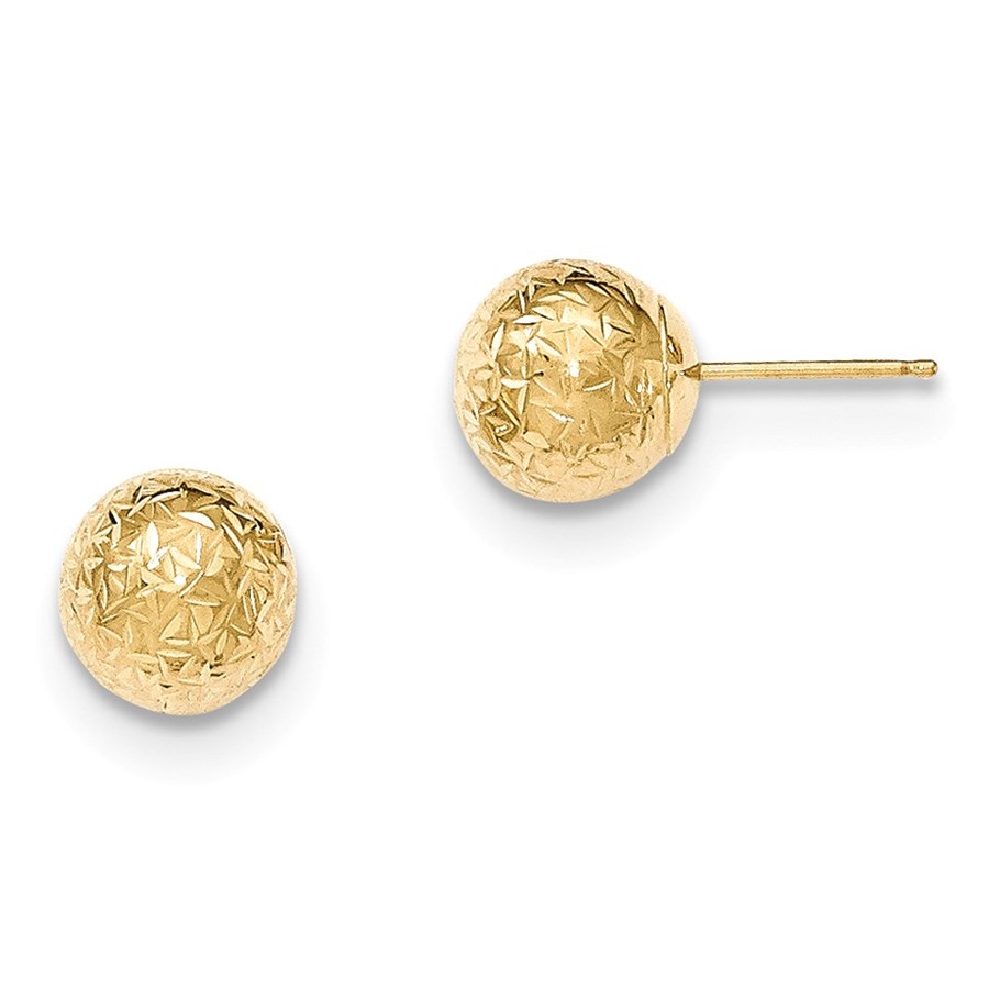 round ball diamond earrings