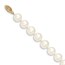 14k Gold 9-10 mm White Near Round Cultured Pearl Necklace