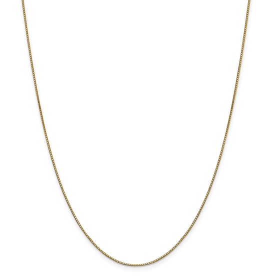 14k Gold .9 mm Box Chain - 24 in. 14k Gold .9 mm Box Chain - 24 in.