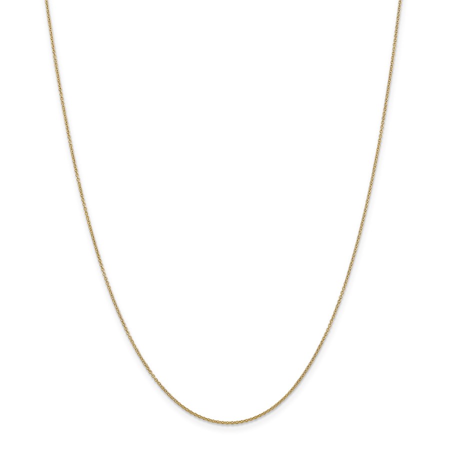 14k Gold .9 mm Cable Chain Necklace - 18 in.