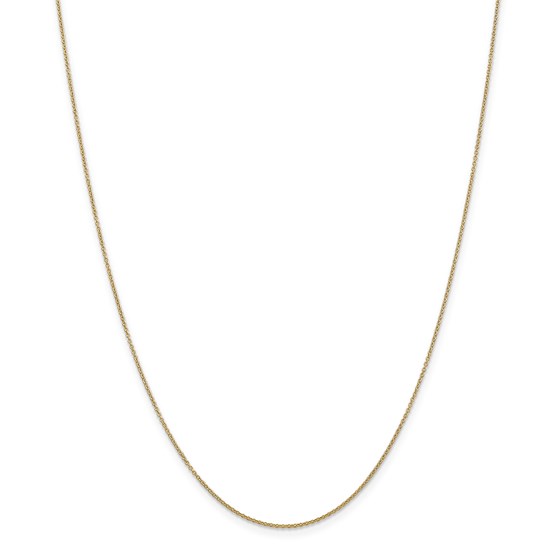 14k Gold .9 mm Cable Chain Necklace - 18 in. 14k Gold .9 mm Cable Chain Necklace - 18 in.