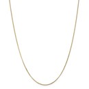 14k Gold .9 mm Curb Pendant Chain Necklace - 16 in.
