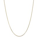 14k Gold .9 mm Curb Pendant Chain Necklace - 16 in.
