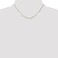 14k Gold .9 mm Curb Pendant Chain Necklace - 16 in.