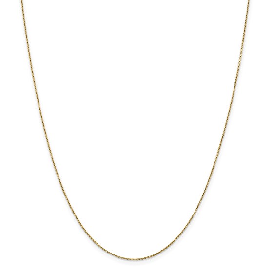 14k Gold .90 mm Diamond-cut Cable Chain Necklace - 16 in.