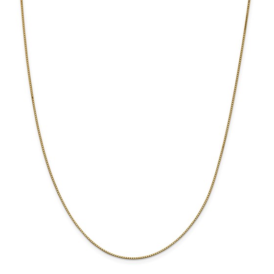 14k Gold .95 mm Box Chain Necklace - 16 in.