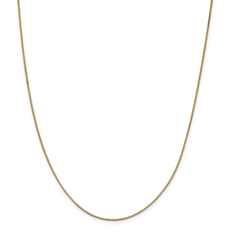 14k Gold .95 mm Box Chain Necklace - 24 in.