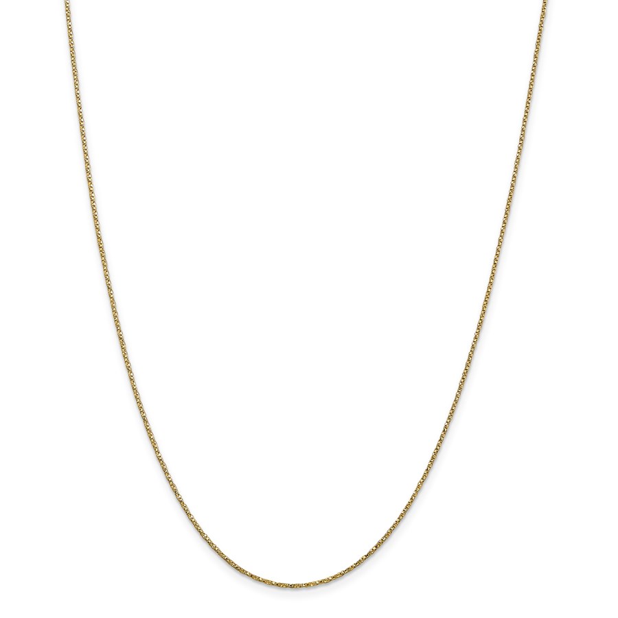 Buy 14k Gold .95 mm Twisted Box Chain Necklace 18 in. APMEX