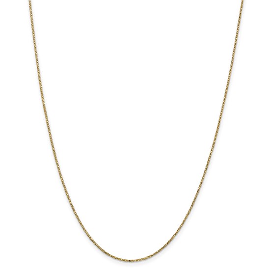 14k Gold .95 mm Twisted Box Chain Necklace - 18 in. 14k Gold .95 mm Twisted Box Chain Necklace - 18 in.