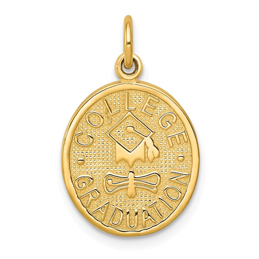 14k Gold College Graduation Charm