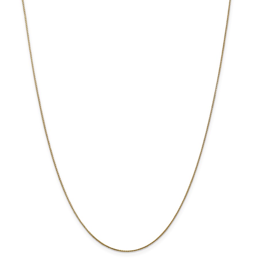 14k Gold Diamond-cut .65 mm Spiga Pendant Chain Necklace - 16 in.