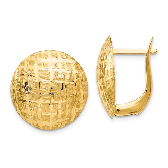 14K Gold Earrings - 18 mm 14K Gold Earrings - 18 mm