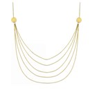 14k Gold Five Strand Necklace