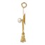 14k Gold Graduation Cap with FW Cultured Pearl Charm