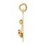 14k Gold Graduation Day Charm with Red Synthetic Stone Charm