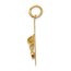 14k Gold Graduation Day Charm with Synthetic Stones Charm