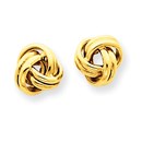 14k Gold Love Knot Post Earrings