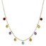 14k Gold Multi-Color Gemstone Necklace