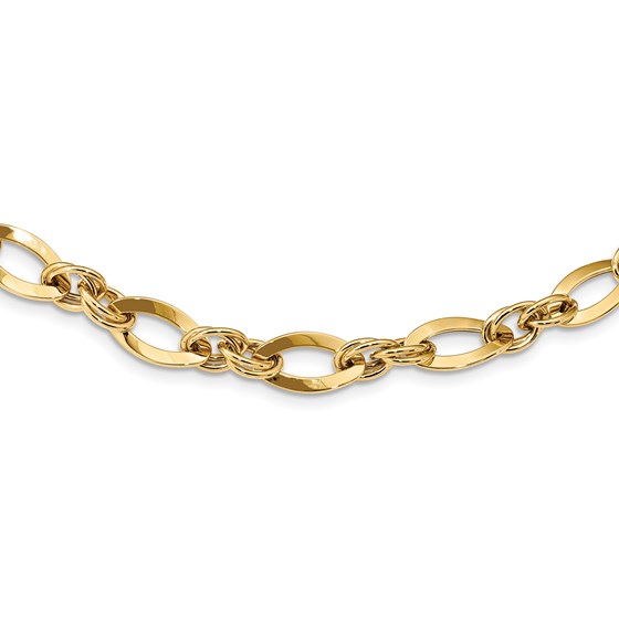 14k Gold Polished Fancy Link Bracelet 14k Gold Polished Fancy Link Bracelet