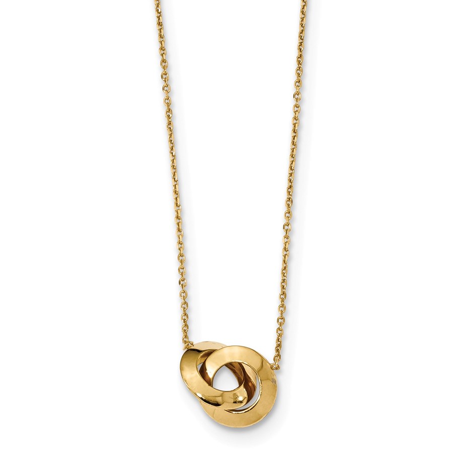 14k Gold Polished Fancy Necklace