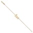 14k Gold Polished LOVE Chain Bracelet